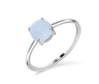 White Moonstone Silver Rings NSR-2466-WM